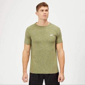Men’s MyProtein Limited Edition Performance Top T-Shirt - Light Olive Size M